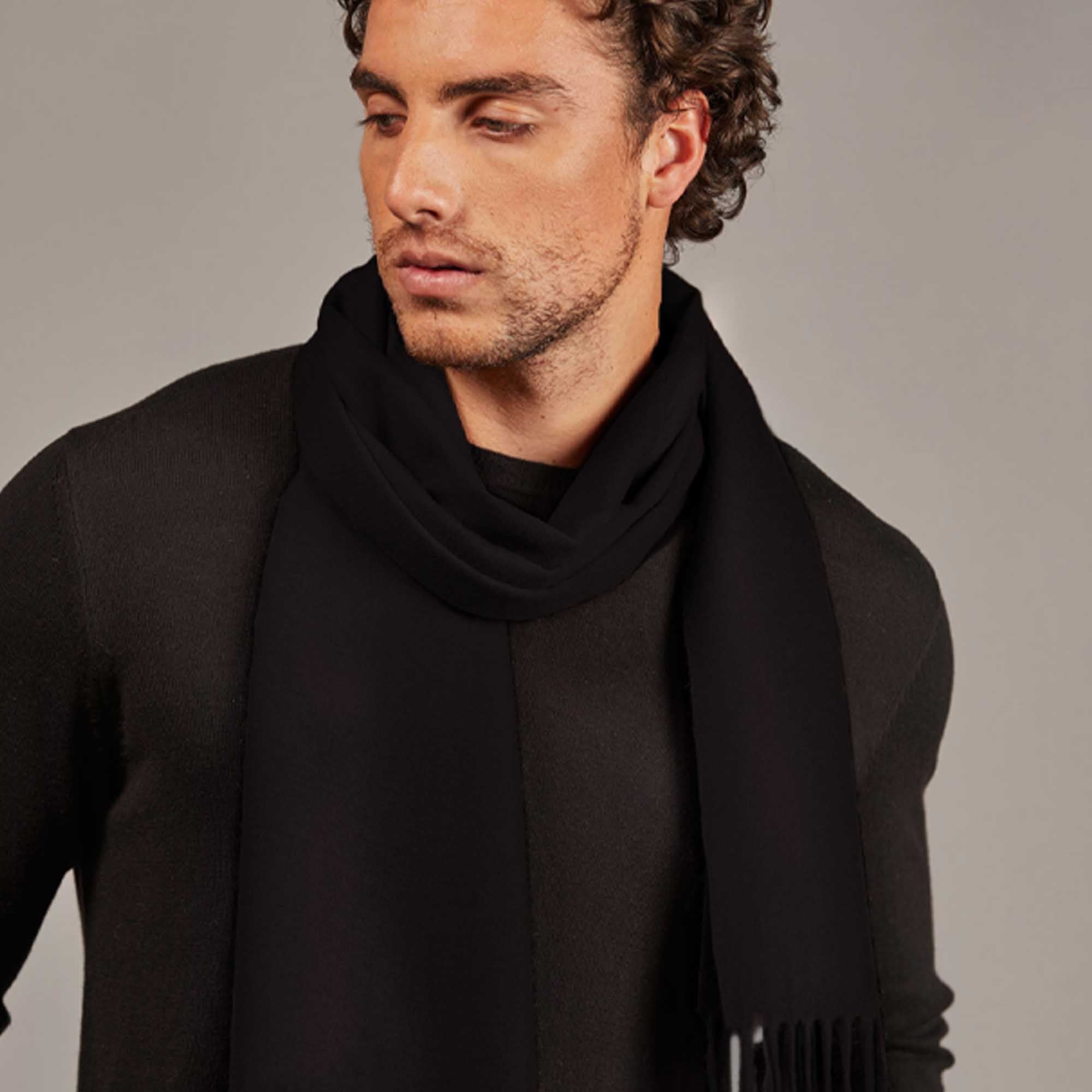 Unisex | Vicuna Scarf | Black