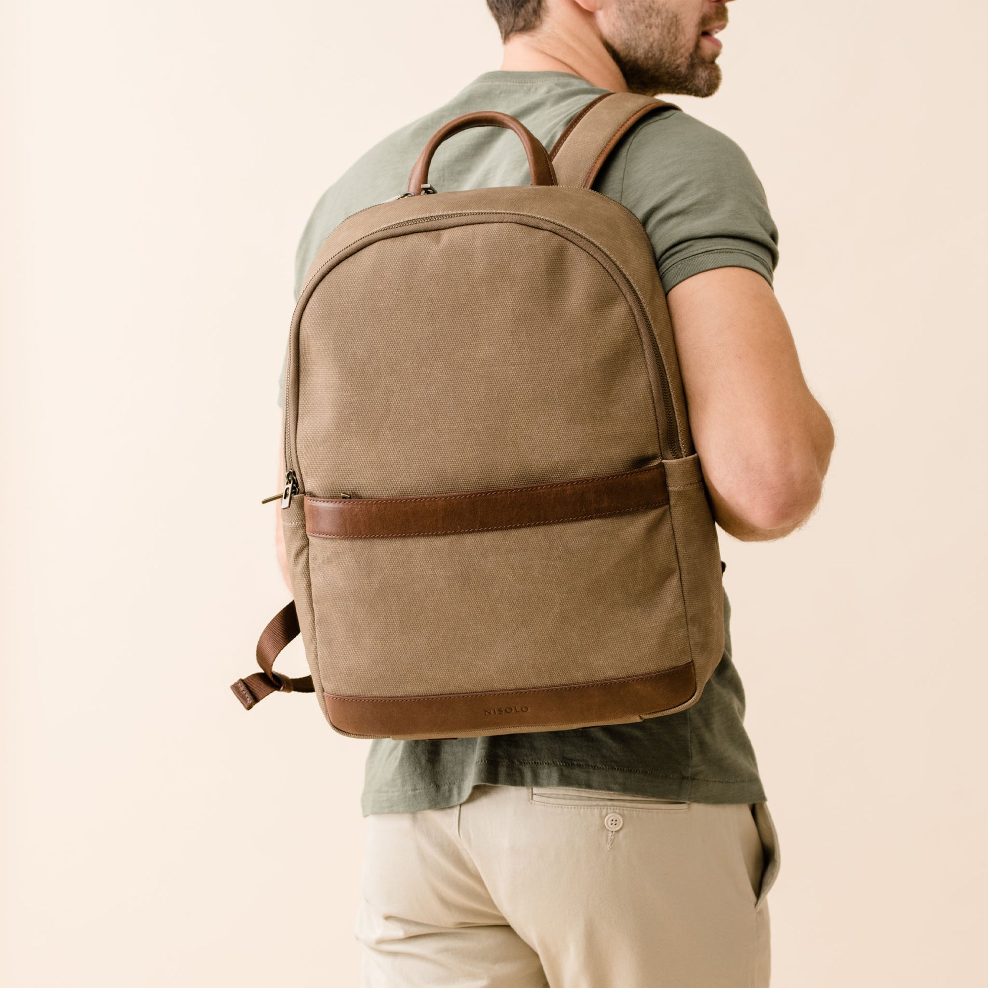 Alex Commuter Backpack | Waxed Canvas