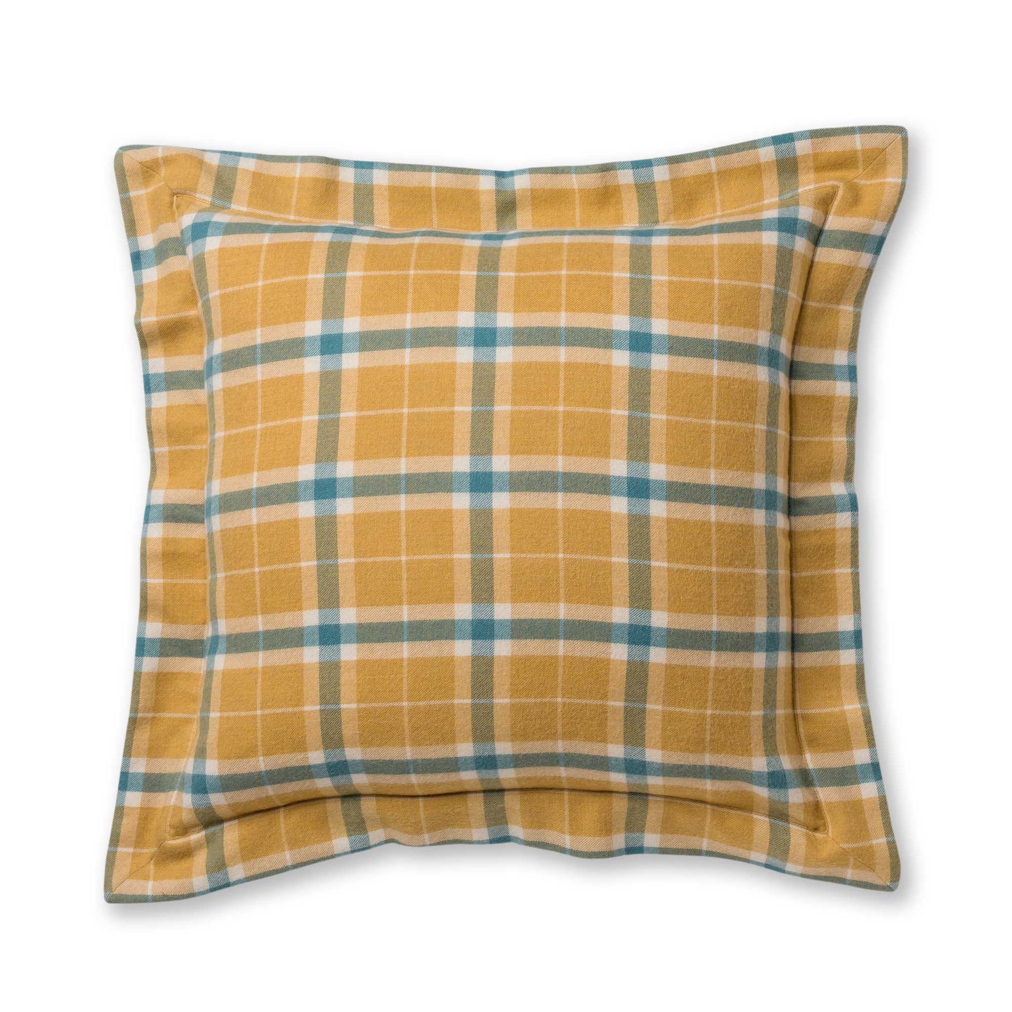 Aberdeen Euro Pillow | French Yellow / Teal