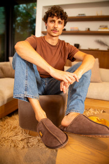 MENS CLOSED MULE CHESTNUT - Australia Luxe Collective