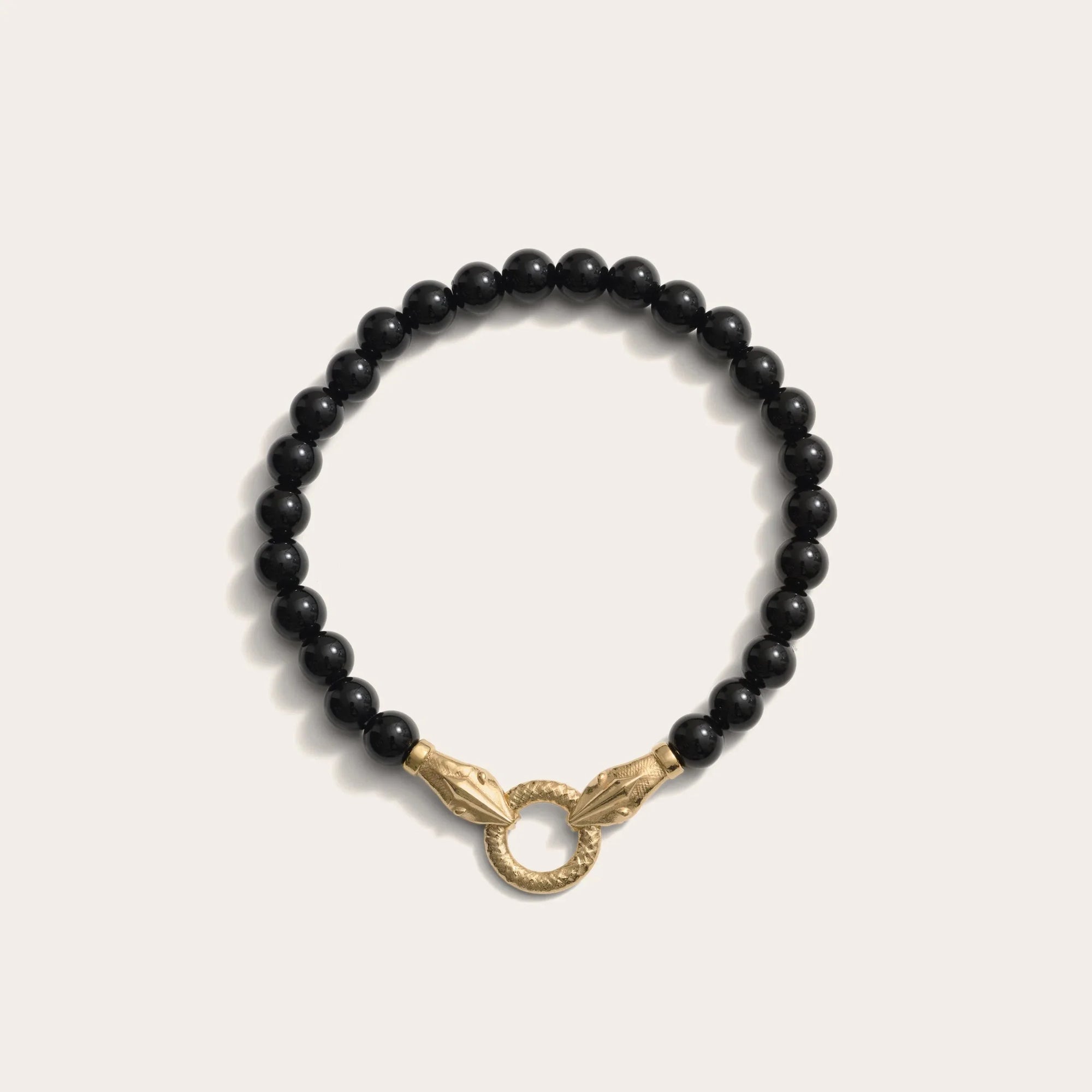 Snake Beaded Bracelet | 14K Yellow Gold Vermeil | Multi