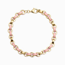 Chunky Enamel Bracelet | 14K Yellow Gold Vermeil | Multi