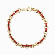Chunky Enamel Bracelet | 14K Yellow Gold Vermeil | Multi