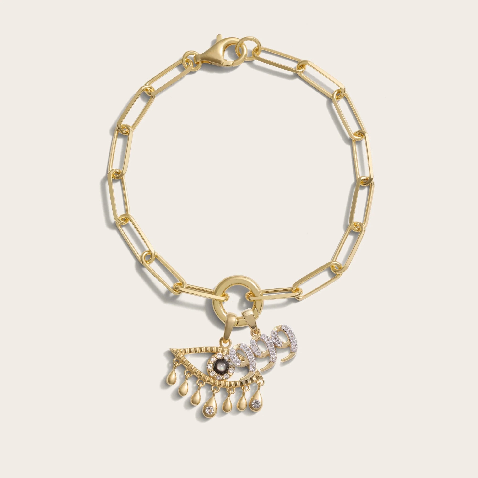 Seeing Signs Charm Bracelet | 14K Yellow Gold Vermeil