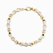 Chunky Enamel Bracelet | 14K Yellow Gold Vermeil | Multi