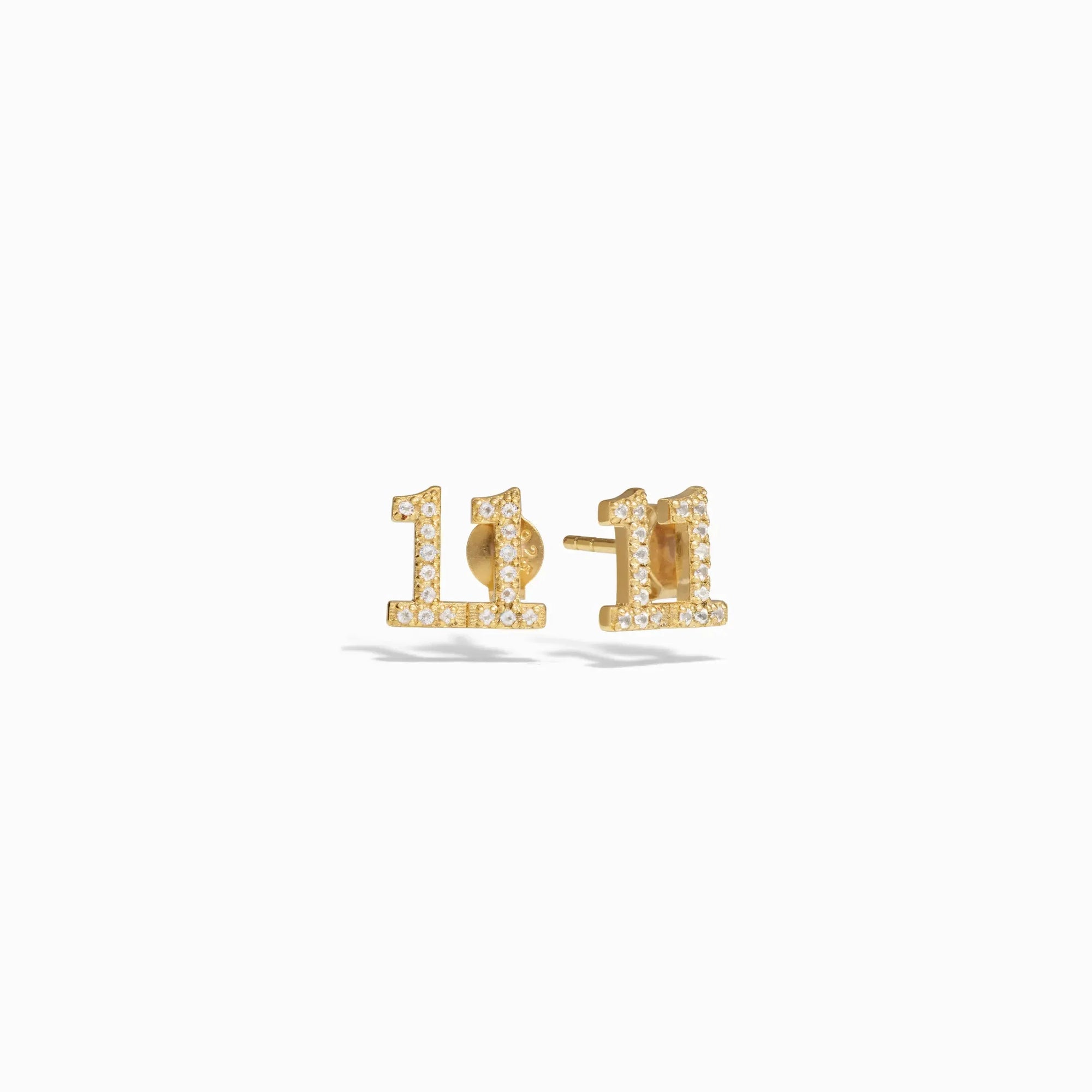 11:11 Studs | 14K Yellow Gold Vermeil