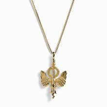 Inverted Torch Necklace | 14K Yellow Gold Vermeil