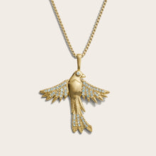 Suffragist Bluebird Necklace | 14K Yellow Gold Vermeil