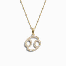 Gemstone Zodiac on Saturn Chain | 14K Yellow Gold Vermeil