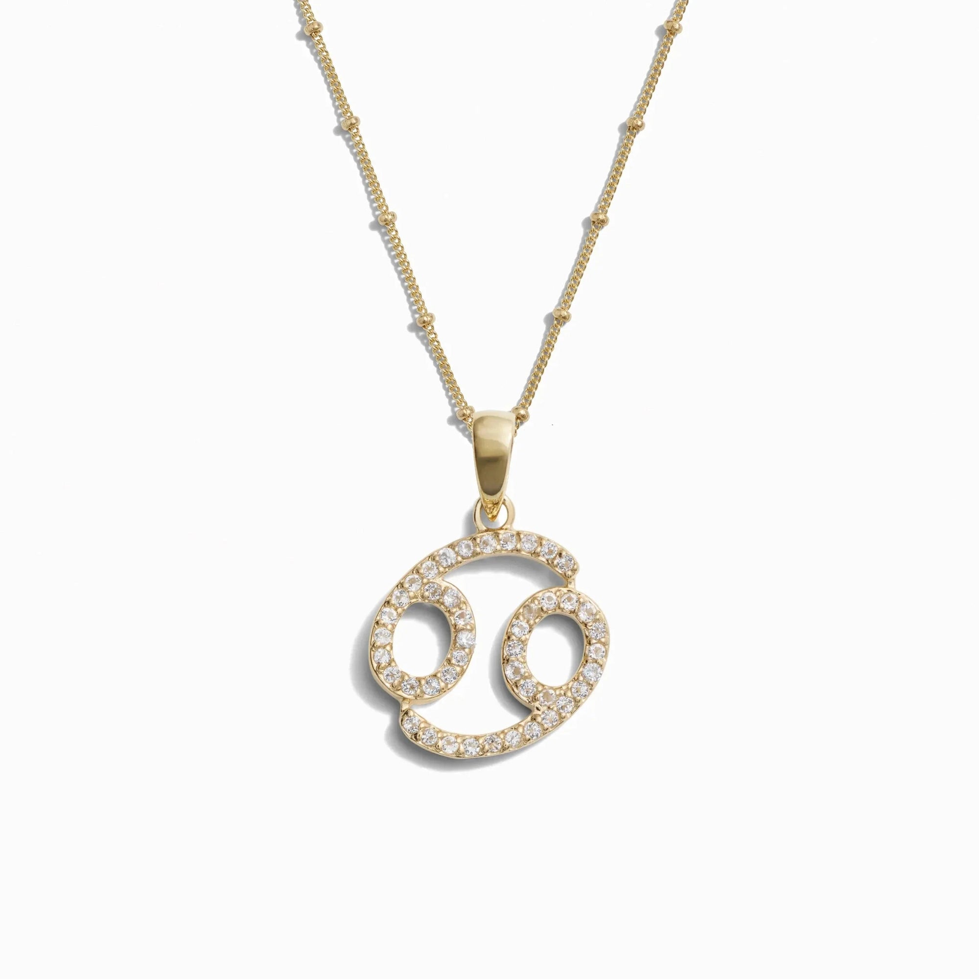 Gemstone Zodiac on Saturn Chain | 14K Yellow Gold Vermeil