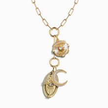 Dream Locket Charm Lariat | 14K Yellow Gold Vermeil