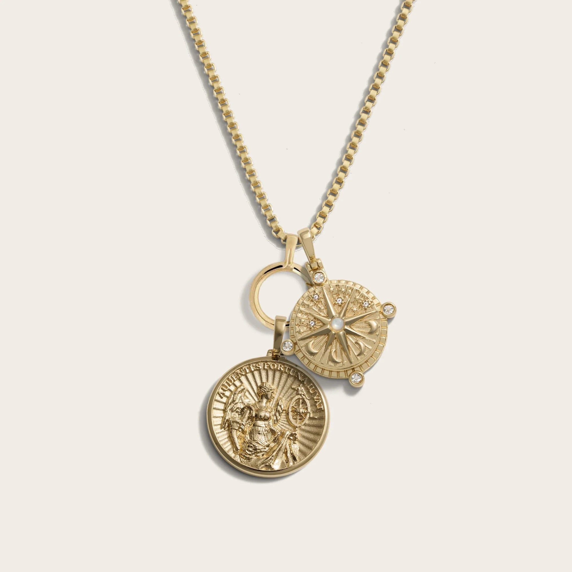 Inner Compass Necklace Set | 14K Yellow Gold Vermeil