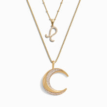 Twisted Moon and Gemstone Zodiac Set | 14K Yellow Gold Vermeil