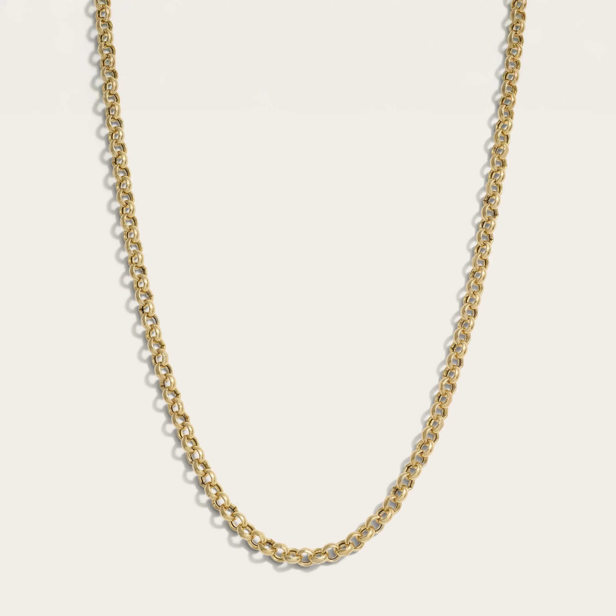Long Rolo Chain | 14K Yellow Gold Vermeil