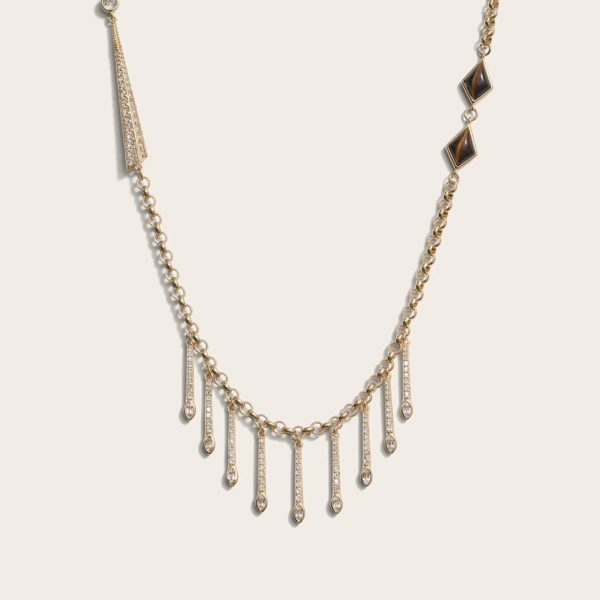 Long Boho Necklace | 14K Yellow Gold Vermeil