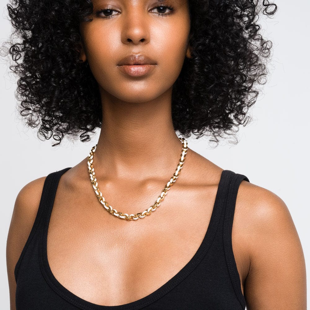 Chunky Colored Enamel Necklace | Sterling Silver | Multi