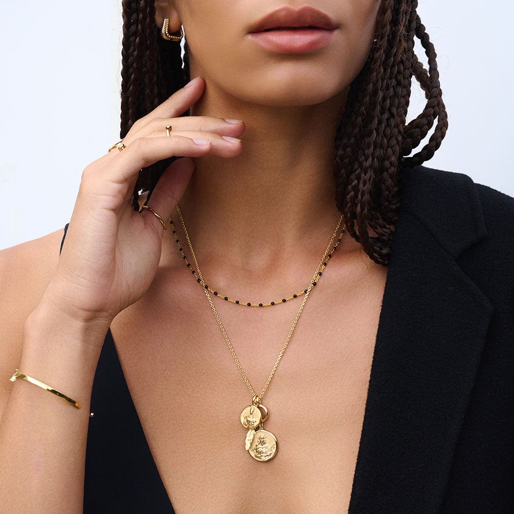 Pop Of Color Necklace | 14K Yellow Gold Vermeil
