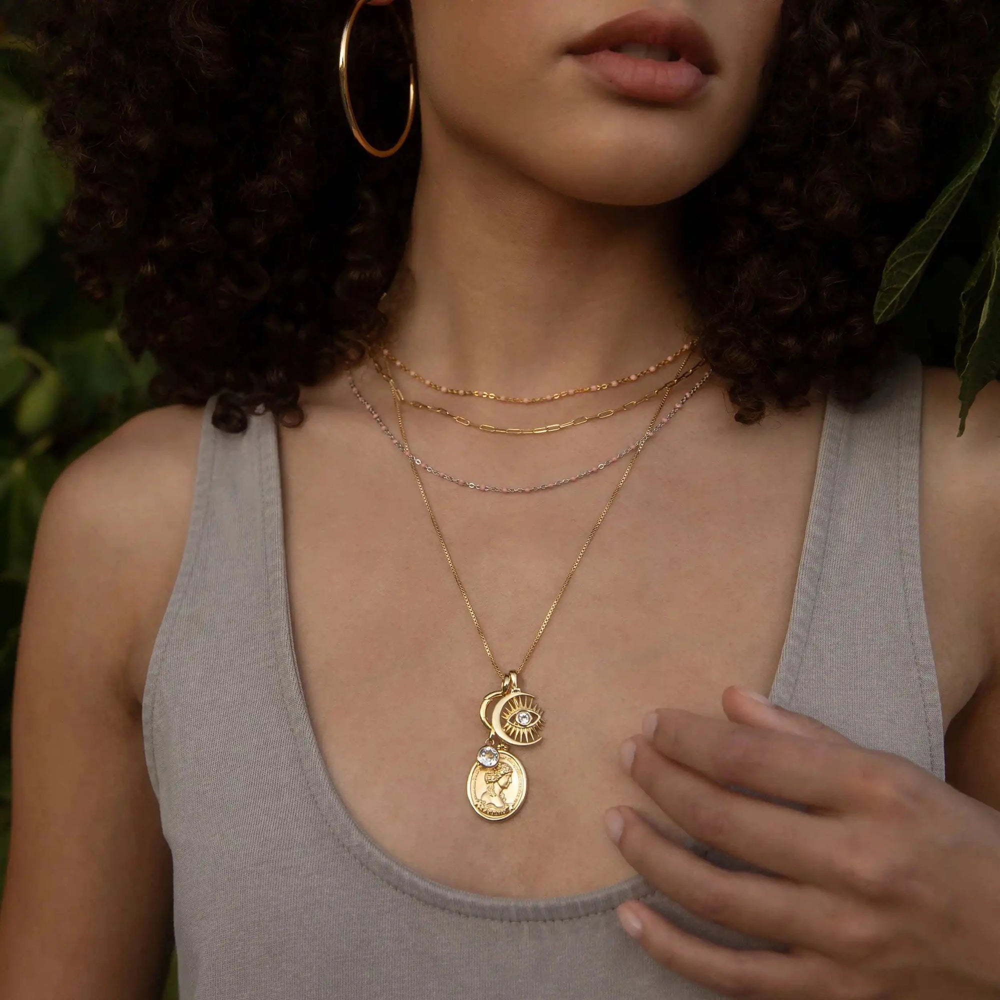 Pop Of Color Necklace | 14K Yellow Gold Vermeil