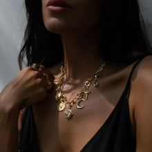 Compass Statement Charm Necklace | 14K Yellow Gold Vermeil