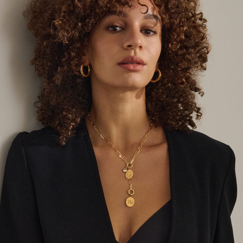 Convertible Charm Collector Necklace | 14K Yellow Gold Vermeil