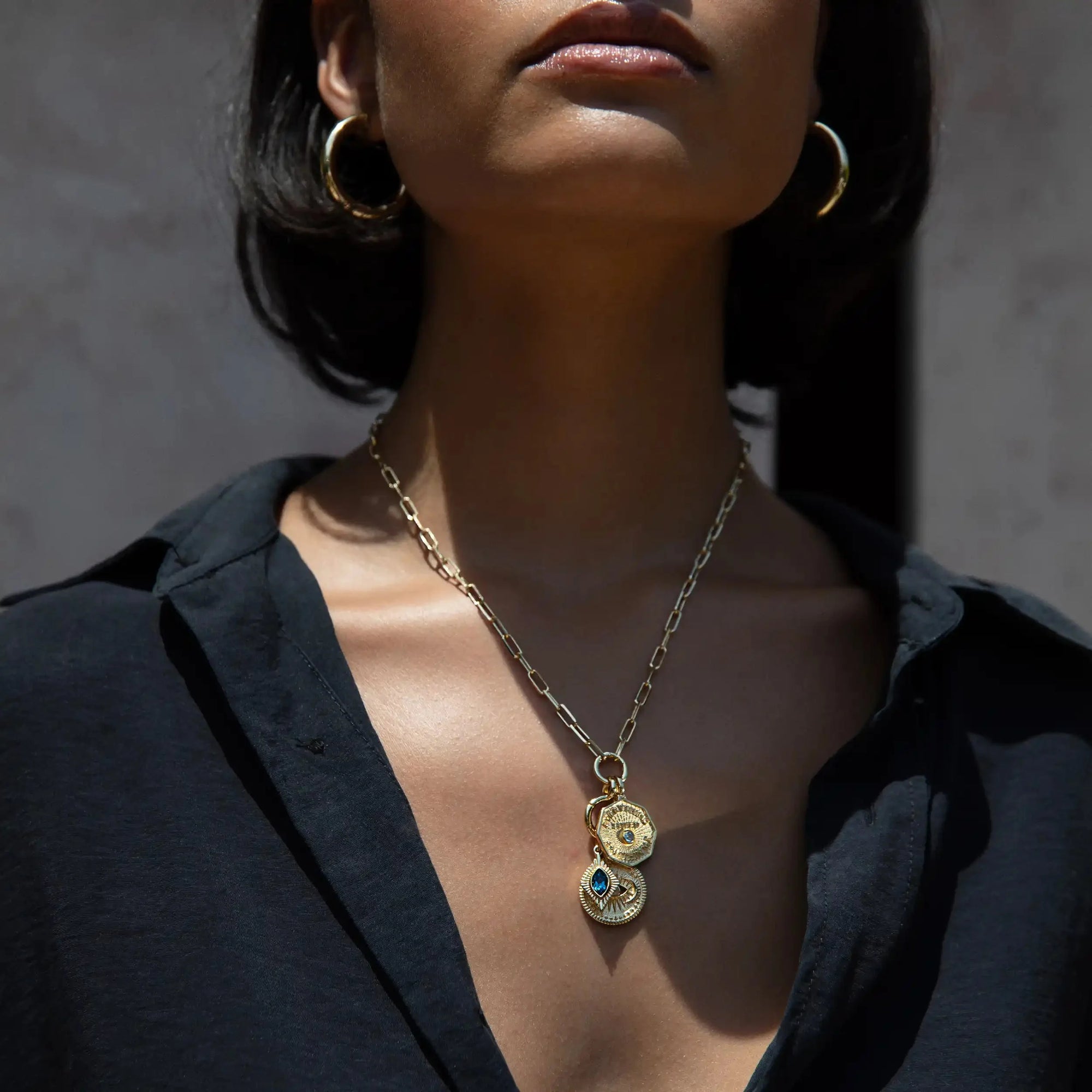Cosmic Affirmation Charm Necklace | Sterling Silver | Multi