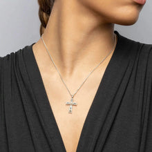 Enamel Cross Necklace | Sterling Silver