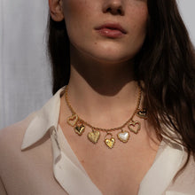 Radiant Heart Statement Charm Necklace | 14K Yellow Gold Vermeil