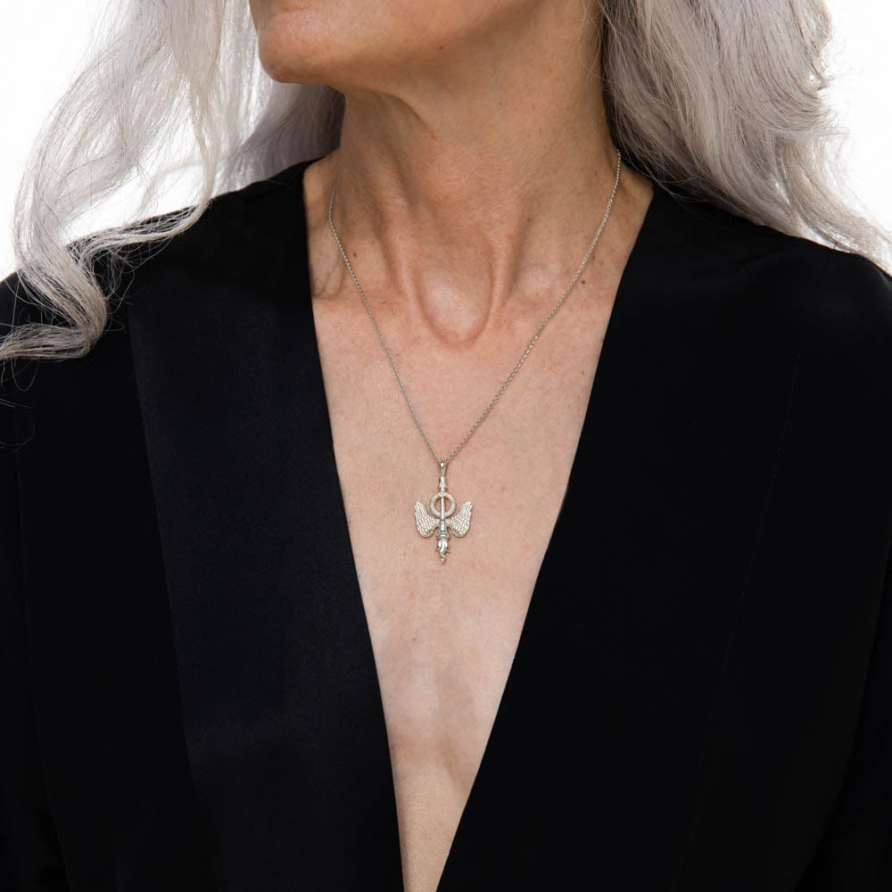 Inverted Torch Necklace | 14K Yellow Gold Vermeil