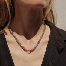 Labradorite Charm Collector Necklace | 14K Yellow Gold Vermeil