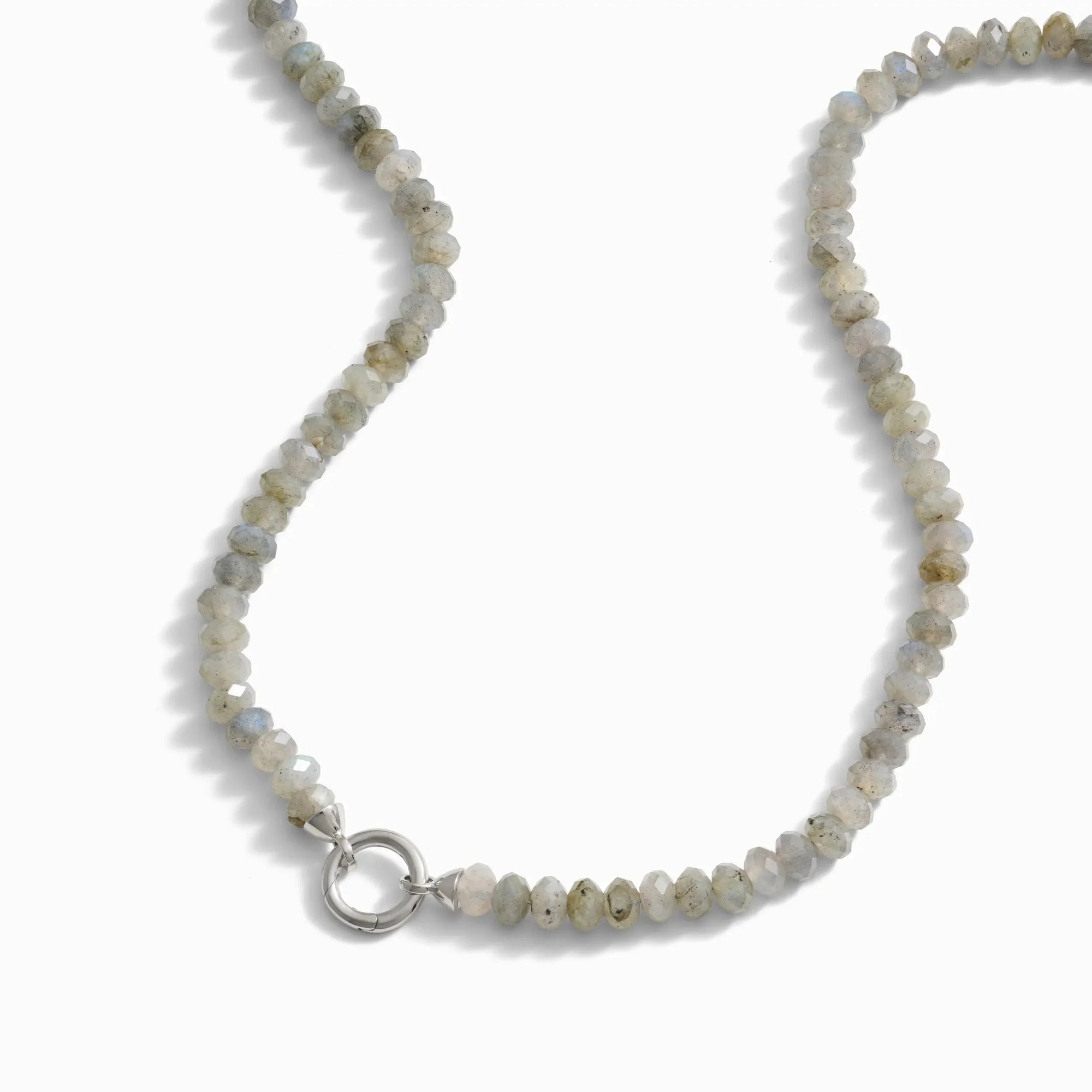Labradorite Charm Collector Necklace | Sterling Silver
