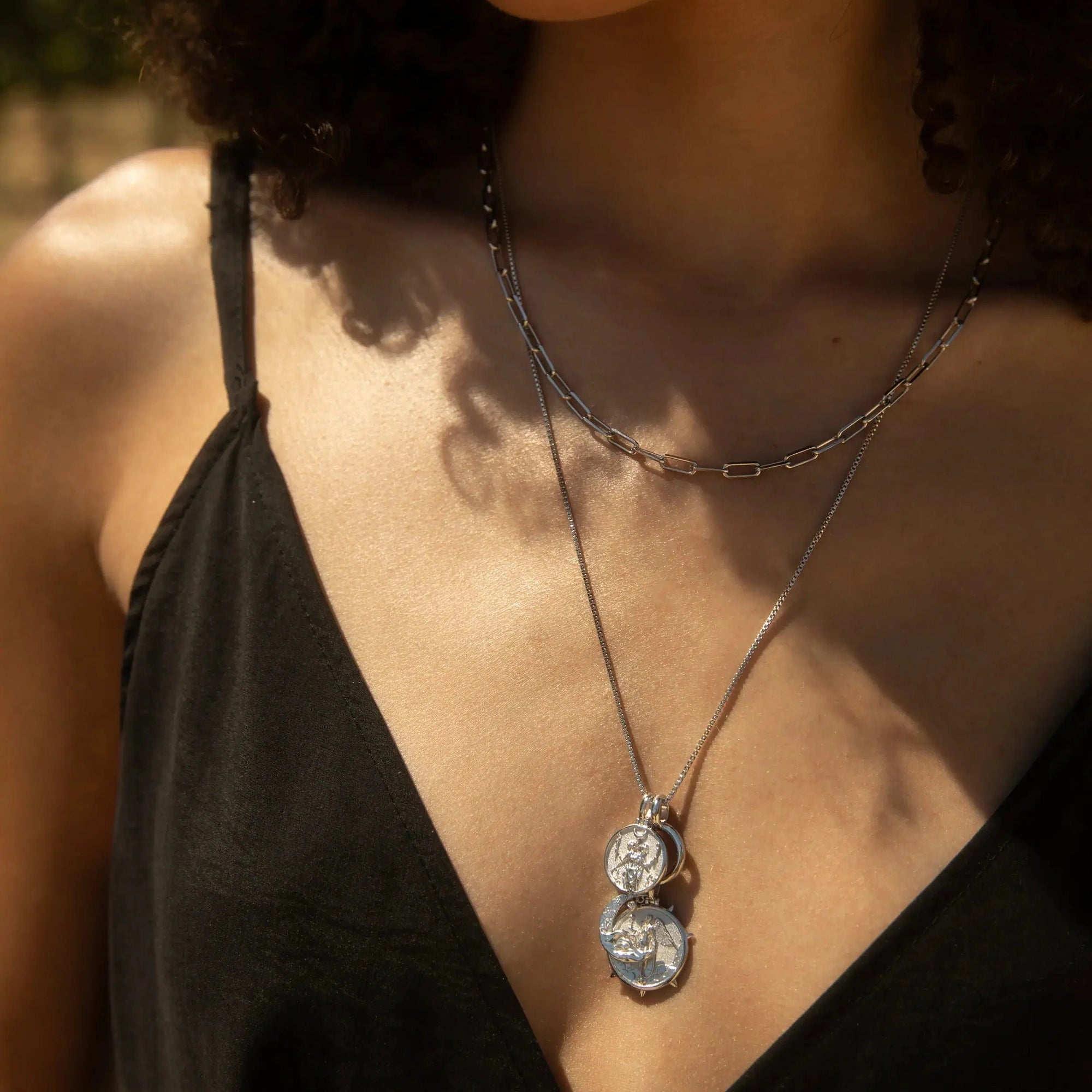 Midnight Vengeance Necklace Set | Sterling Silver