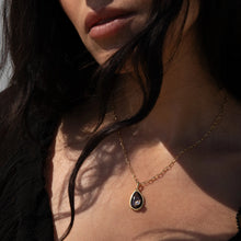 Organic Mother of Pearl Gemstone Necklace | 14K Yellow Gold Vermeil
