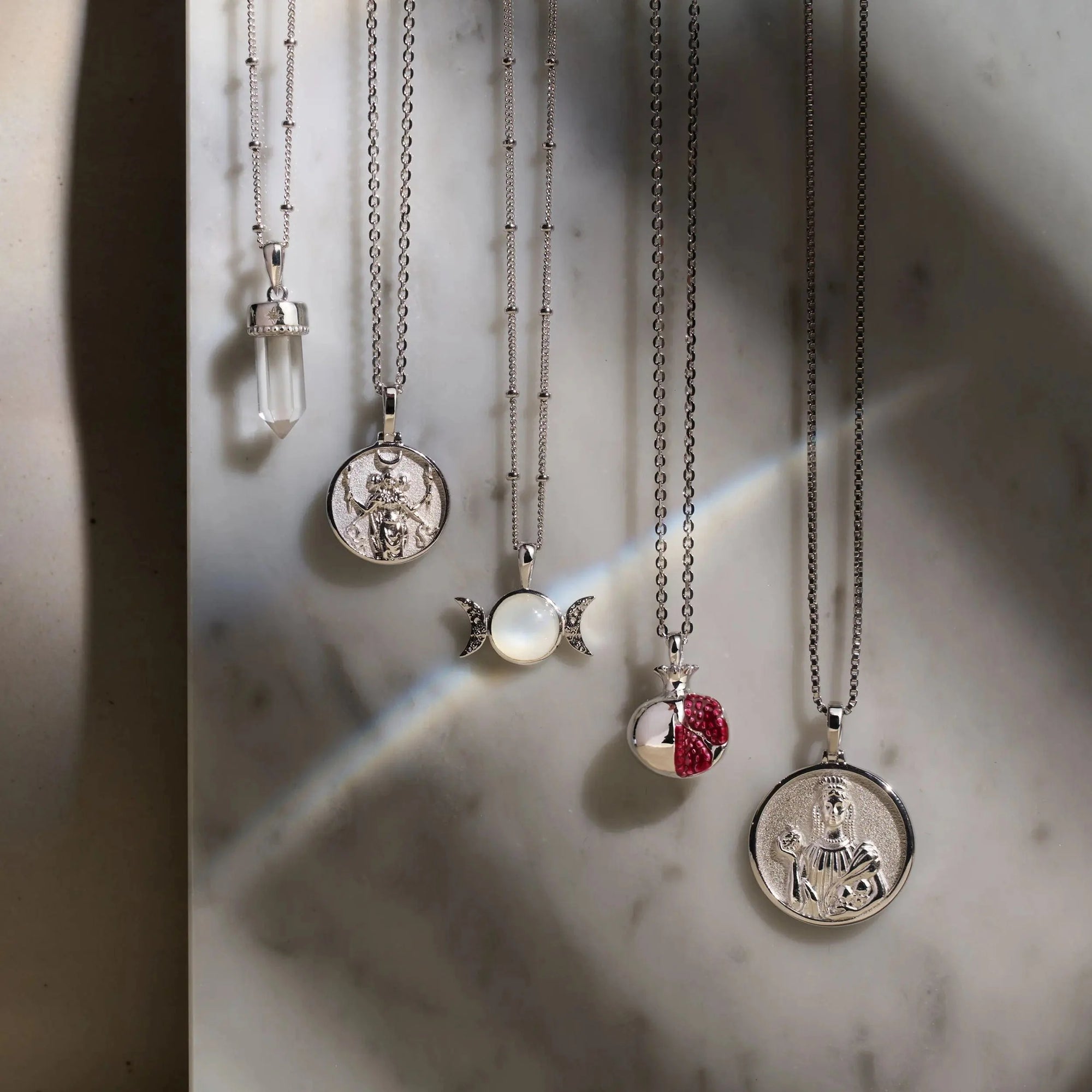 Pomegranate Necklace | Sterling Silver