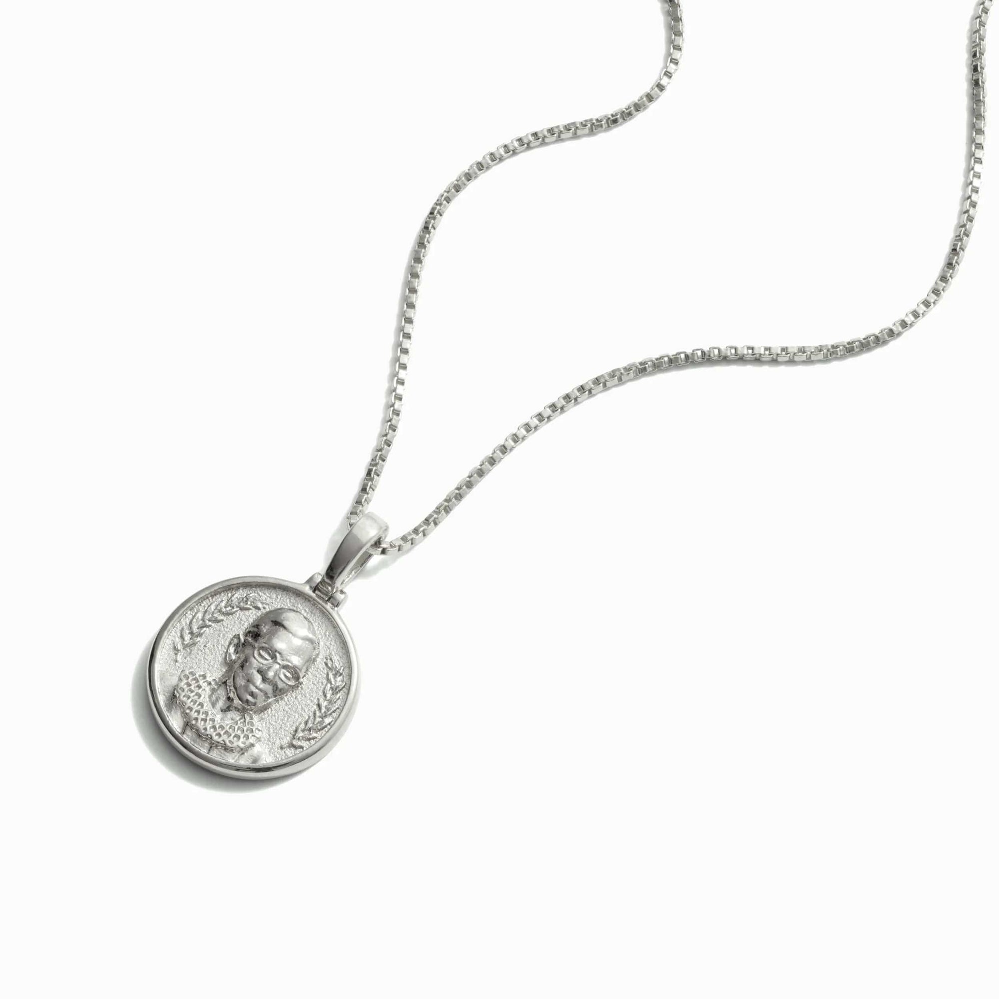 Mini Ruth Bader Ginsburg Necklace | Sterling Silver