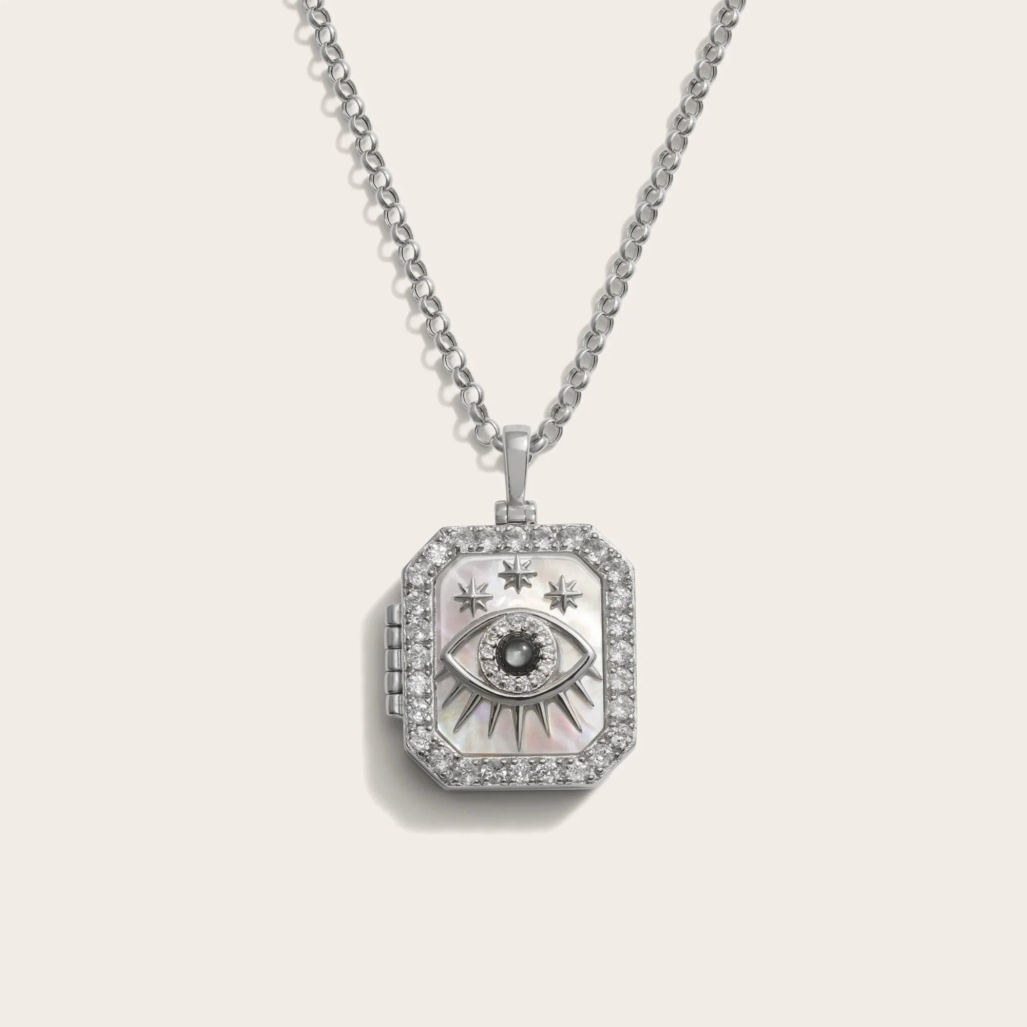 Third Eye Locket Necklace | Sterling Silver