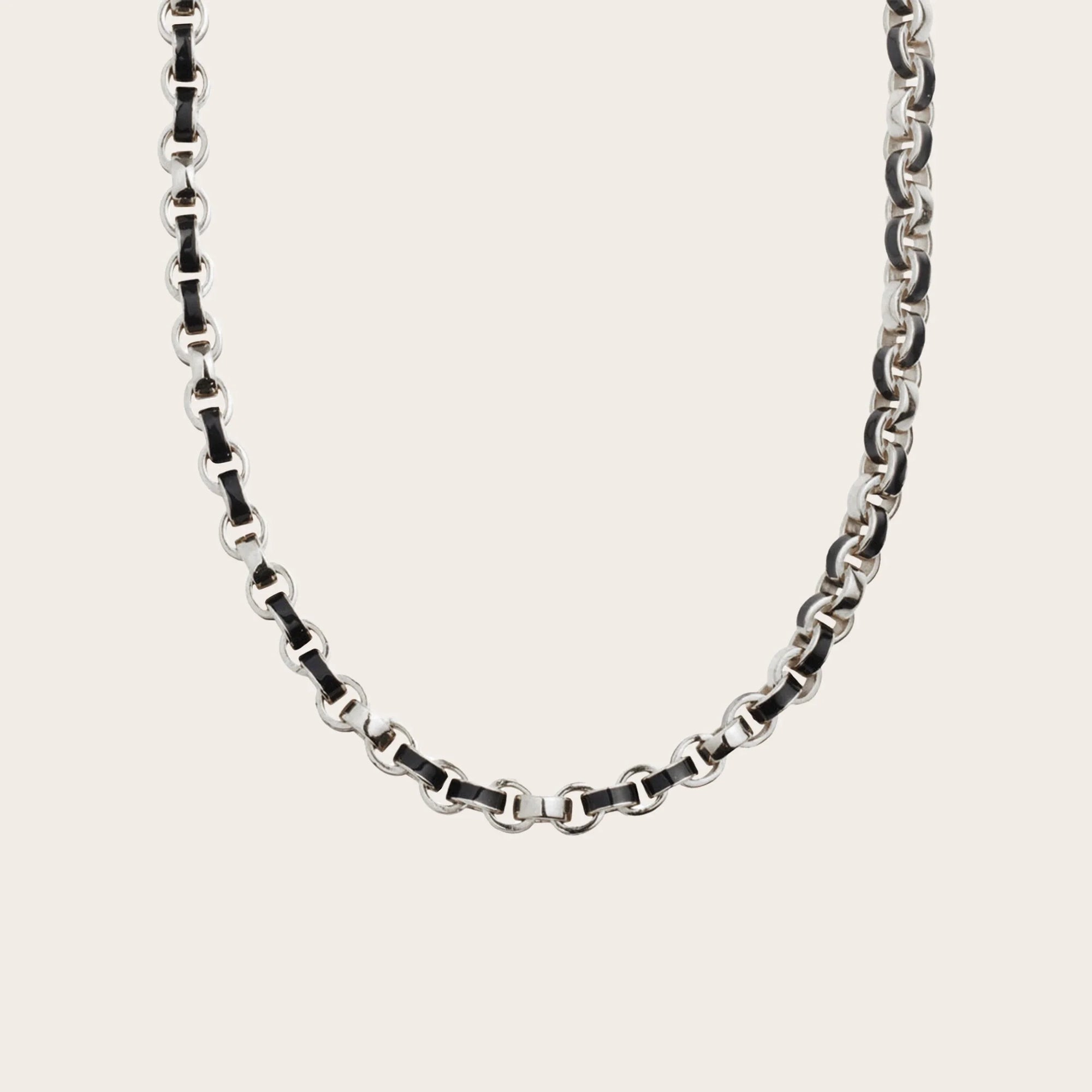 Chunky Colored Enamel Necklace | Sterling Silver | Multi