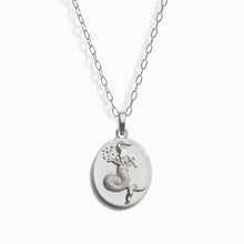 Zodiac Goddess Pendant + Mini Paperclip Chain | Sterling Silver