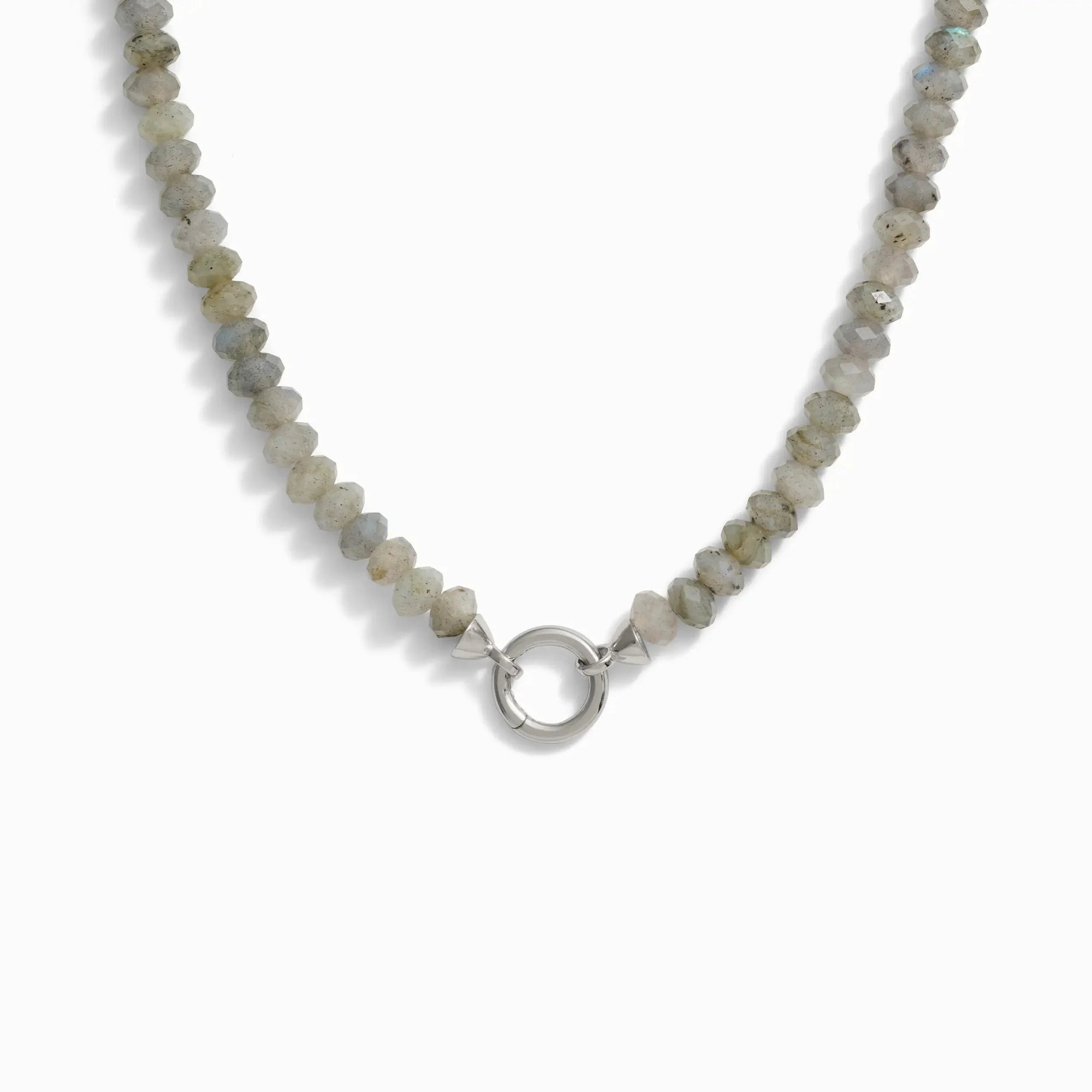 Labradorite Charm Collector Necklace | Sterling Silver
