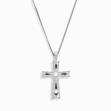Enamel Cross Necklace | Sterling Silver