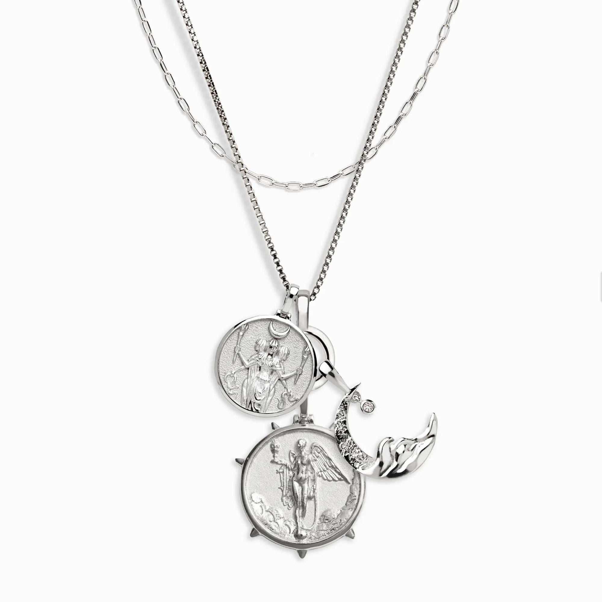 Midnight Vengeance Necklace Set | Sterling Silver