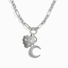 Moonstruck Gemstone Charm Necklace | Sterling Silver