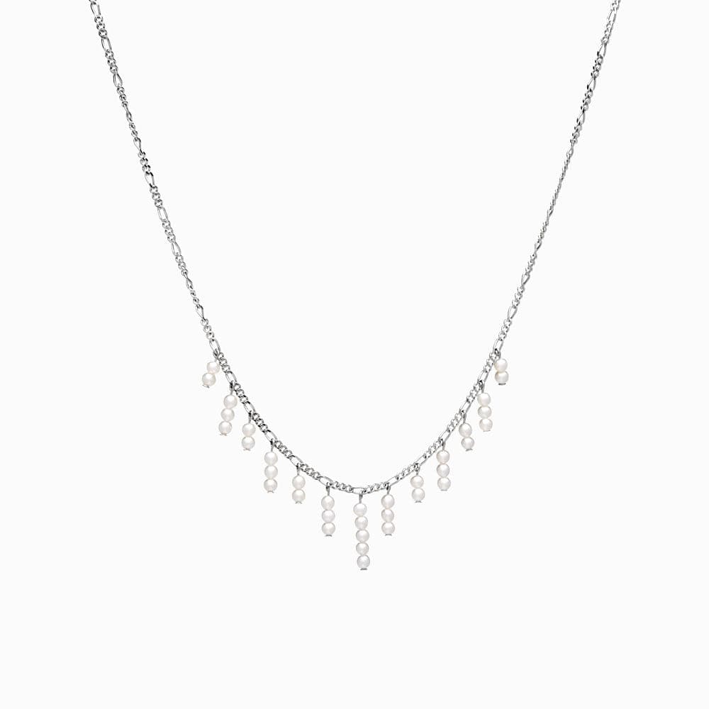 Pearl Shaker Strand Necklace | Sterling Silver