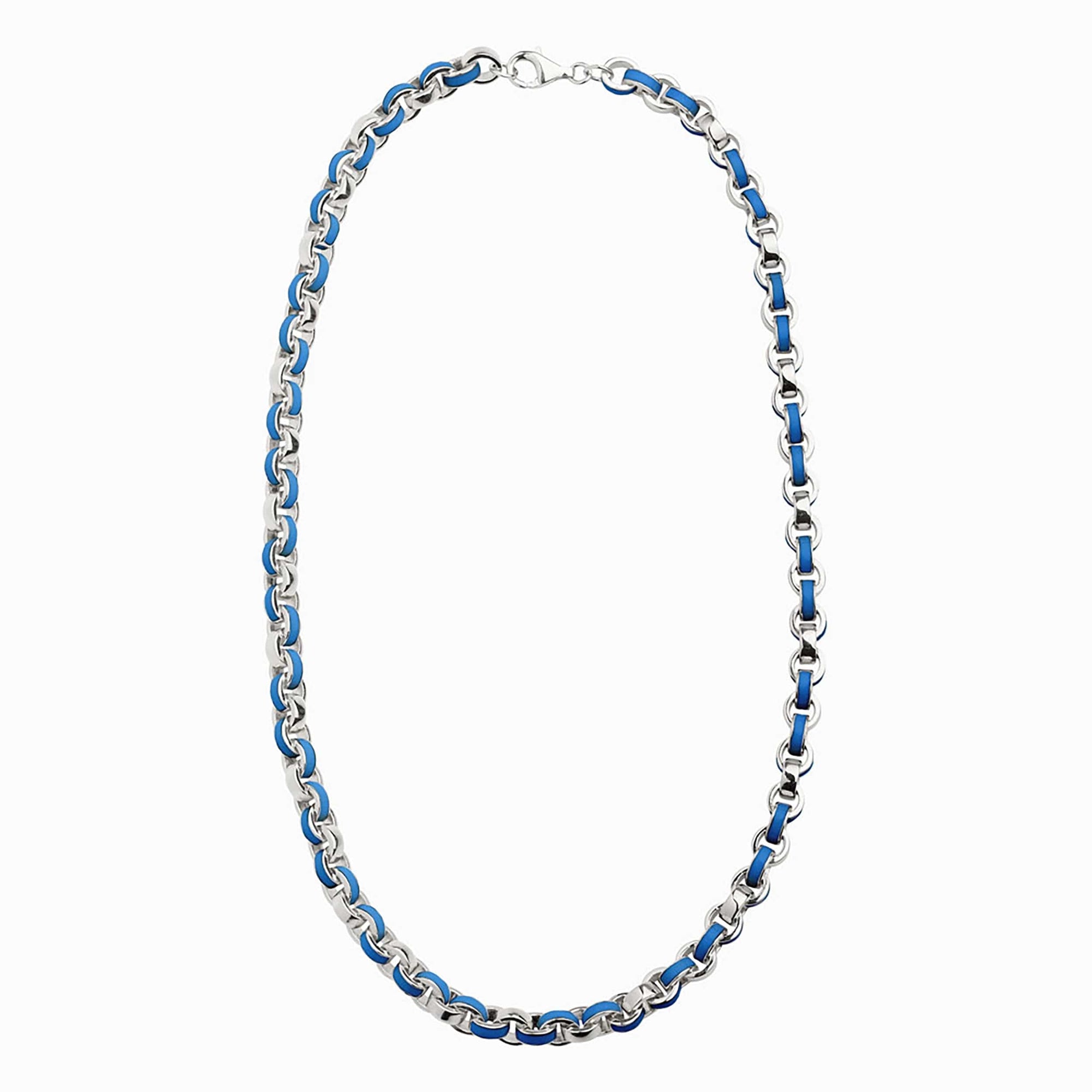 Chunky Colored Enamel Necklace | Sterling Silver | Multi