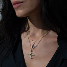 Suffraget Bluebird and London Blue Aura Set | 14K Yellow Gold Vermeil