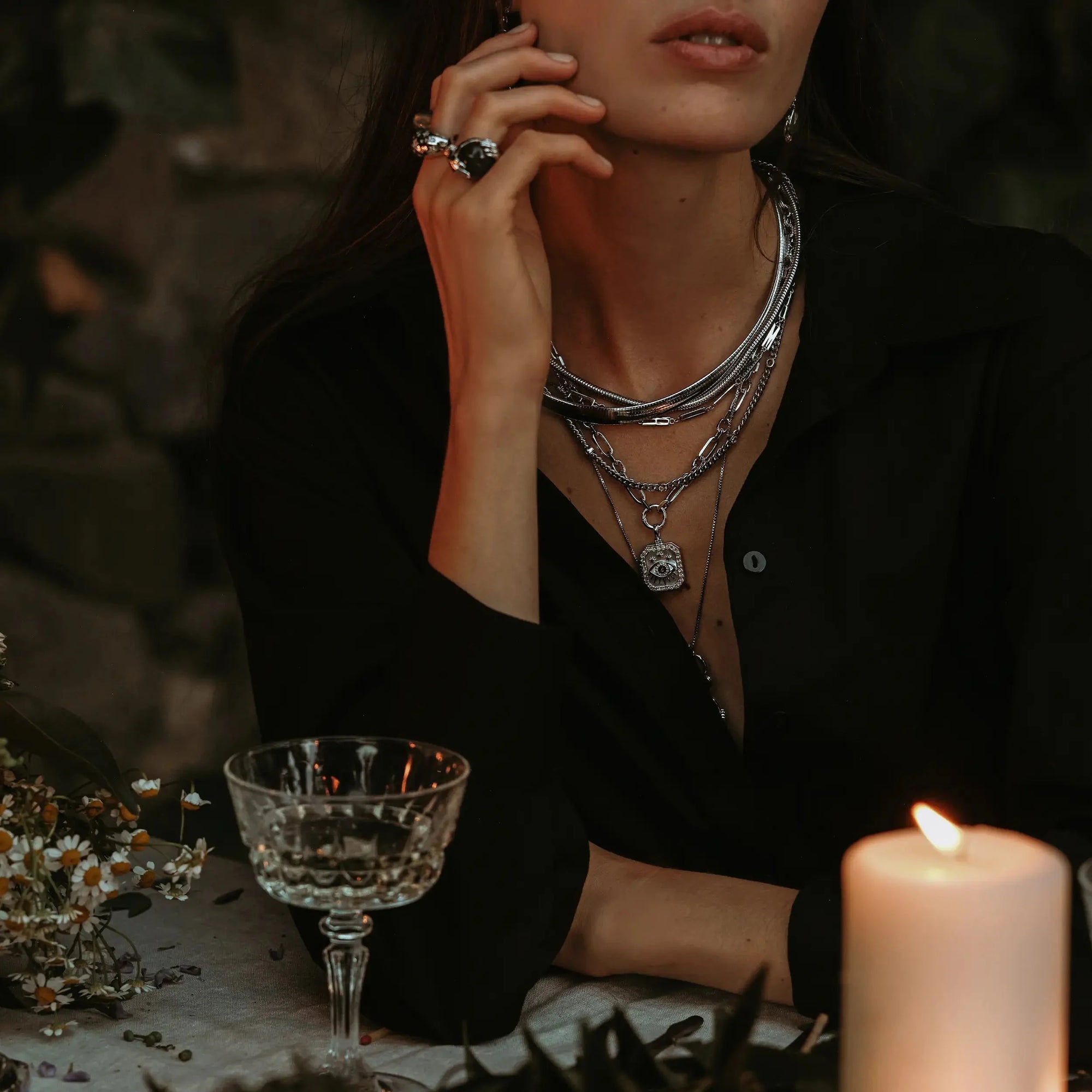 Third Eye Locket Necklace | Sterling Silver
