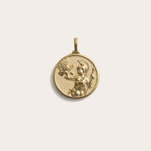 Goddess Coin Pendant | 14K Yellow Gold Vermeil