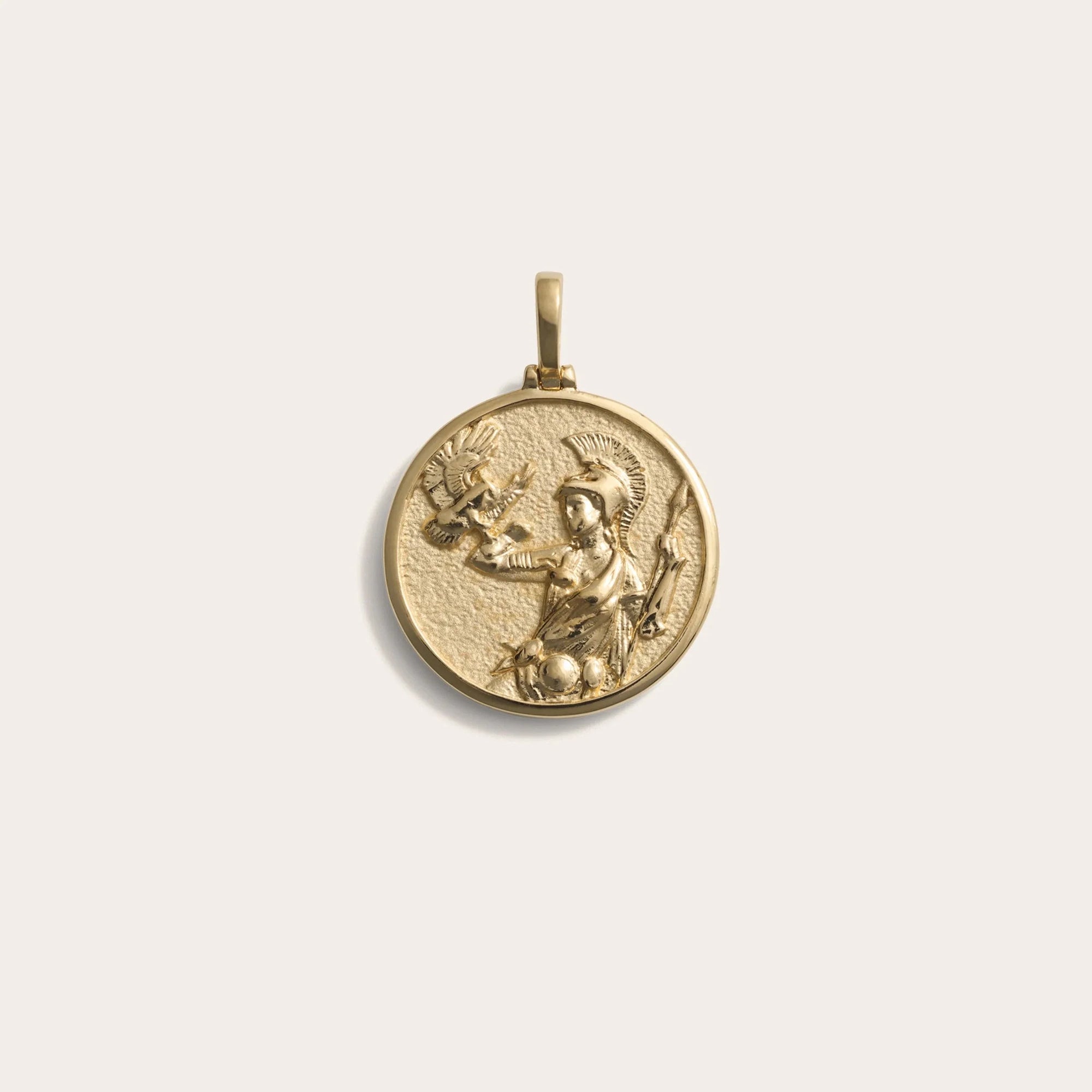 Goddess Coin Pendant | 14K Yellow Gold Vermeil