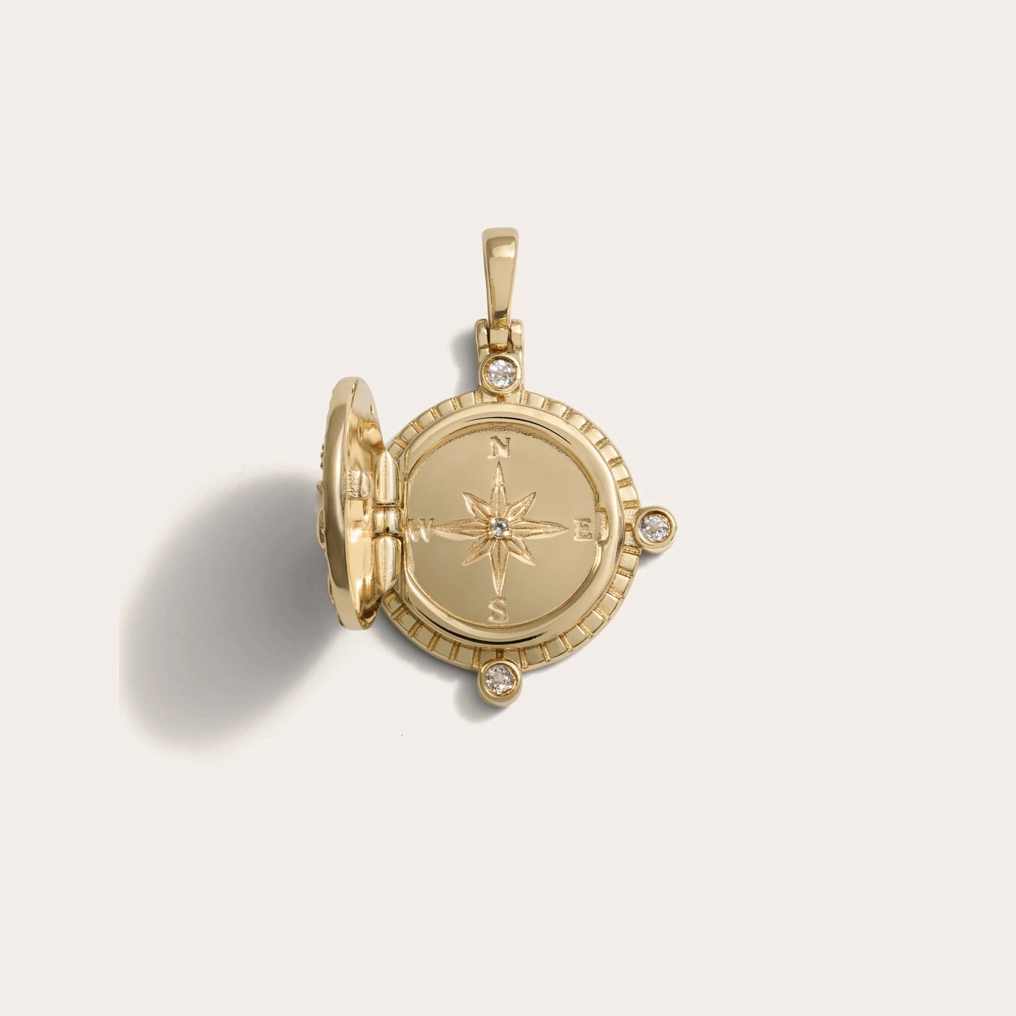True North Charm Necklace | 14K Yellow Gold Vermeil
