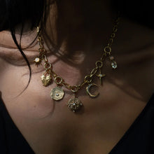 Compass Statement Charm Necklace | 14K Yellow Gold Vermeil