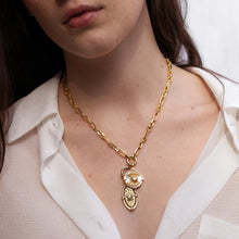 Prosperity Affirmation Coin Necklace | 14K Yellow Gold Vermeil